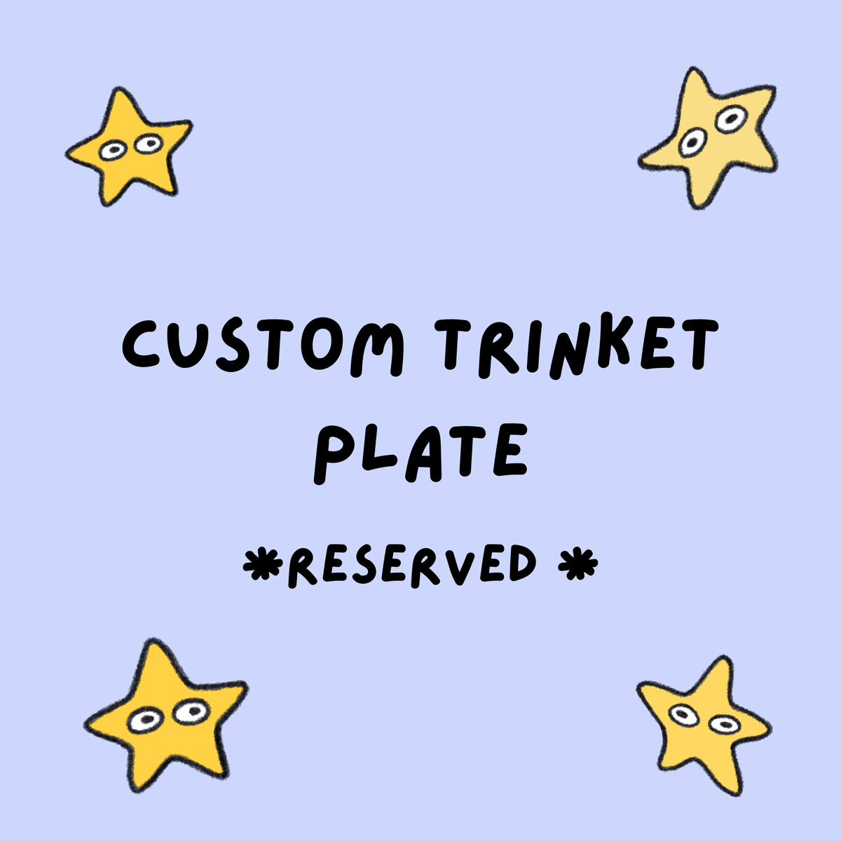 custom trinket plate - RESERVED